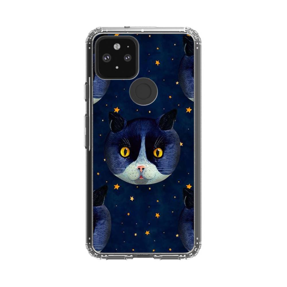 猫・星 Google Pixel 5 クリアケース | プリケース