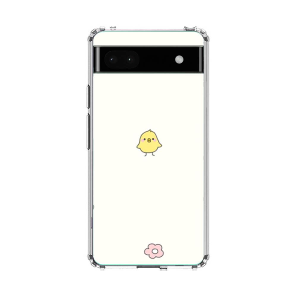 小さな花＆ヒヨコ Google Pixel 6a クリアケース | プリケース