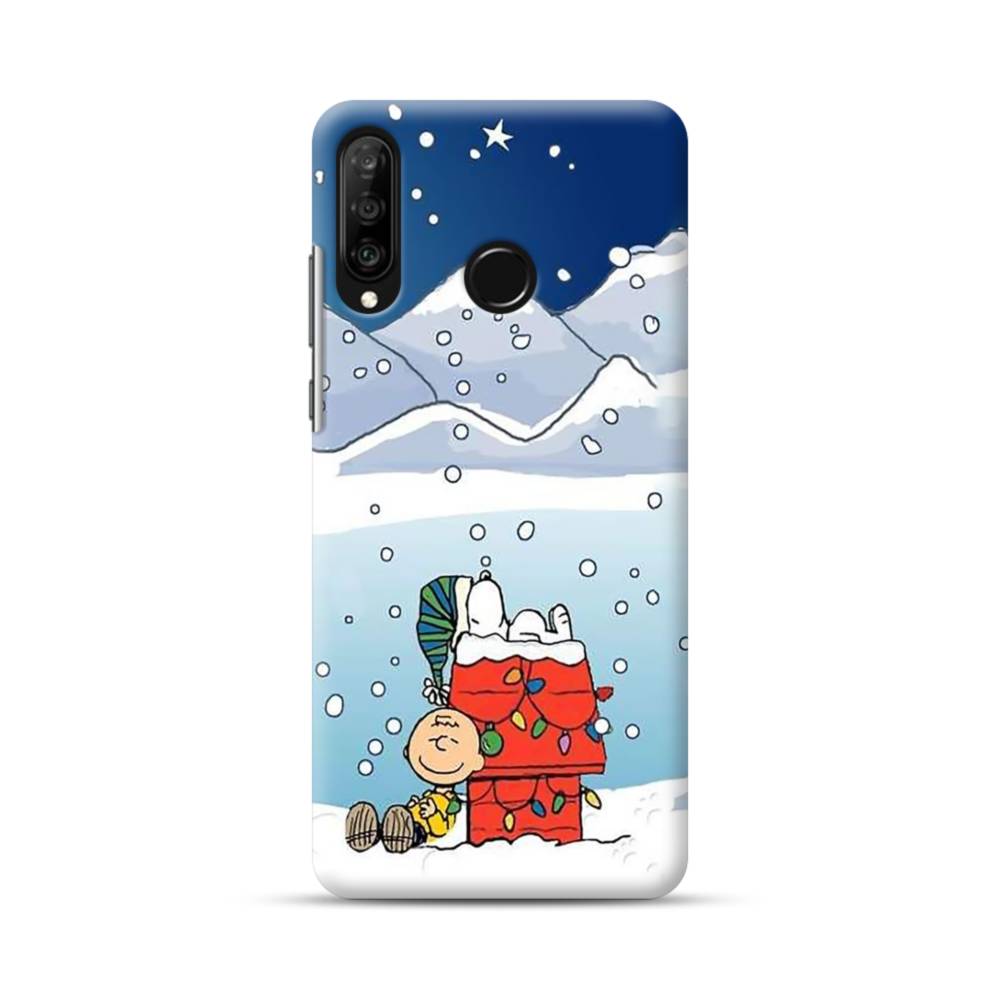 僕とスヌーピーのクリスマス Huawei P30 Lite ハードケース