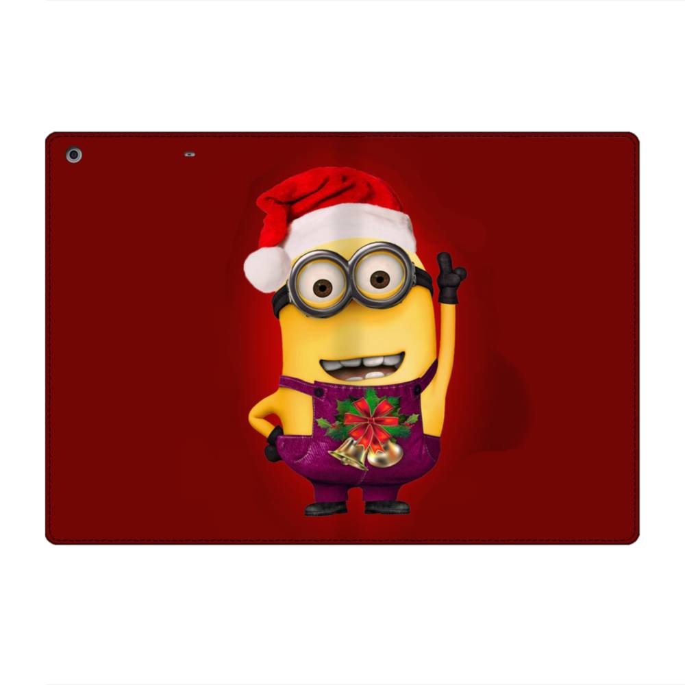 メリー クリスマス かわいいミニオンズ Ipad 9 7 18 手帳型ケース プリケース