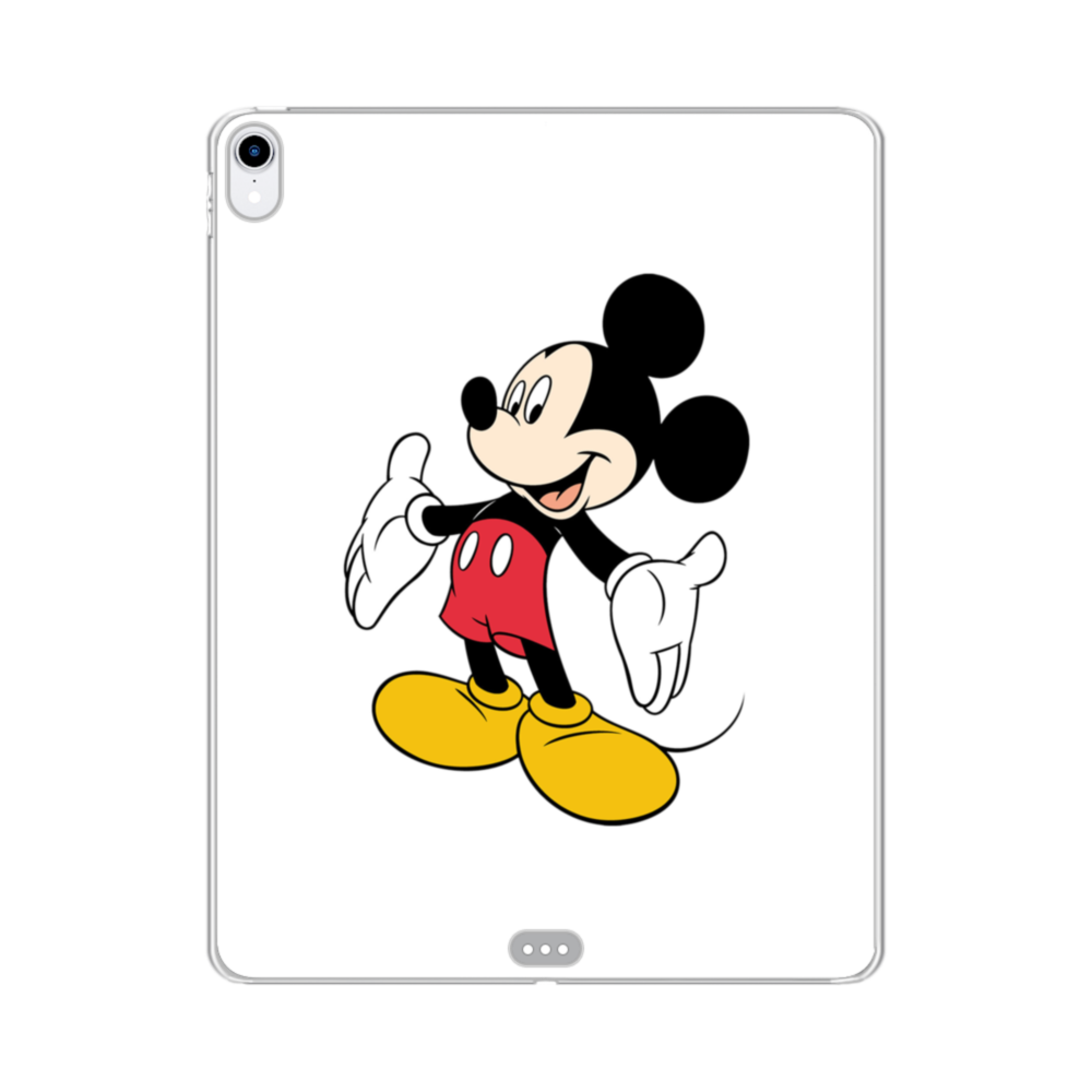 Love 可愛い ディズニー キャラクター ペア ミッキー ホワイトバジョン Ipad Pro 11 0 18 クリアケース プリケース