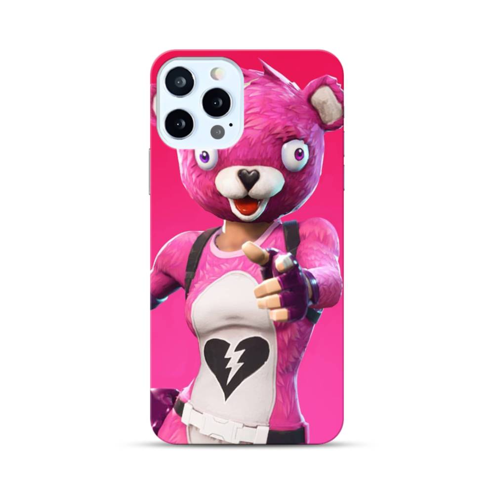 Hi フォートナイト 可愛いピンクのクマ Iphone 12 Pro ハードケース プリケース