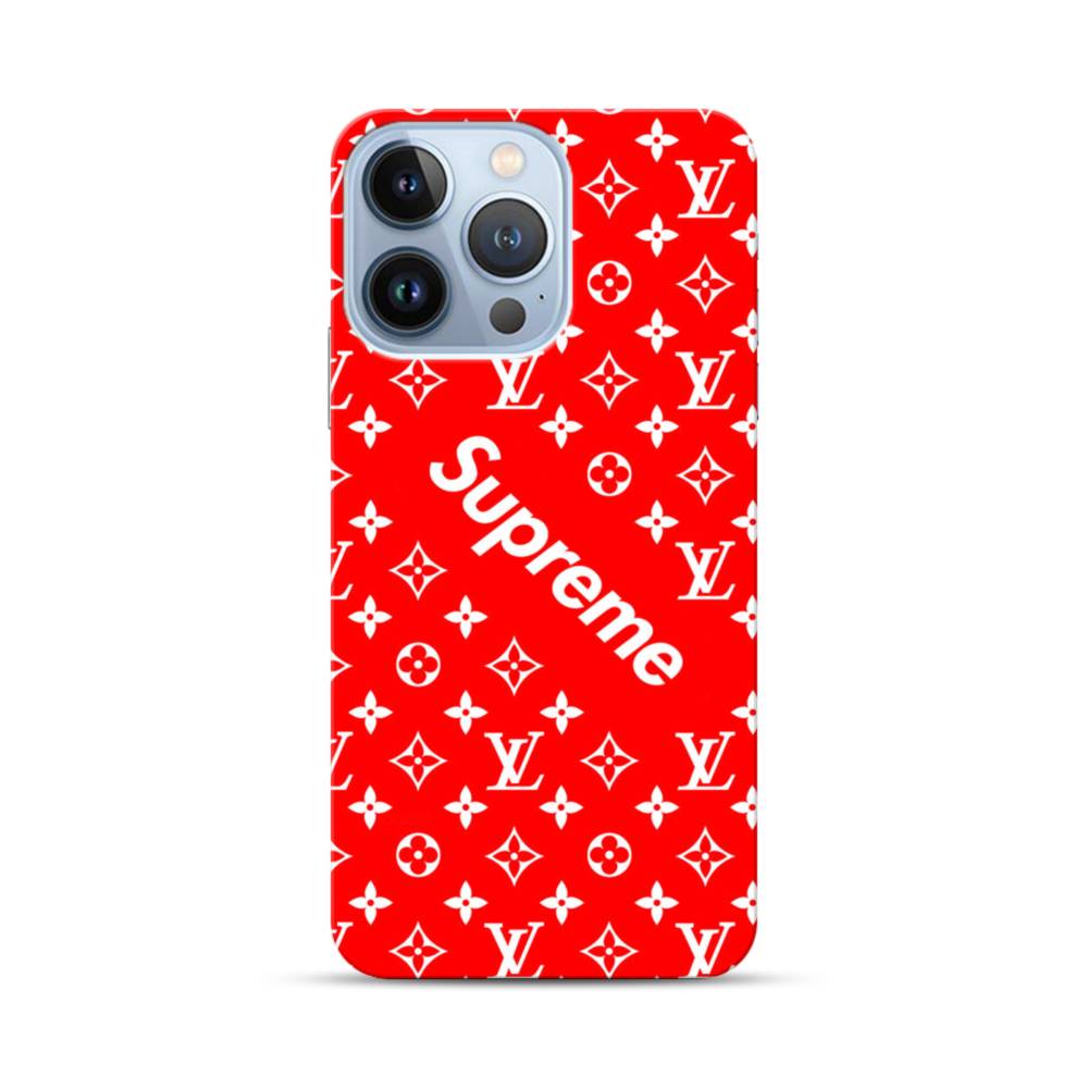 ルイ・ヴィトン&シュプリーム赤バージョン) iPhone 13 Pro ハード