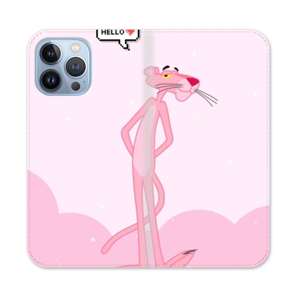 Hello The Pink Panther ハロー ピンク パンサー かわいい ピンク Iphone 13 Pro Max 手帳型ケース プリ ケース
