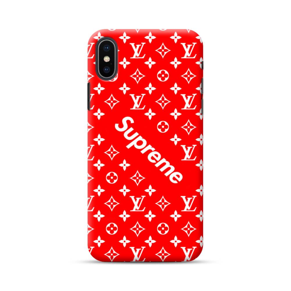 ルイ・ヴィトン&シュプリーム赤バージョン) iPhone XS Max ハードケース