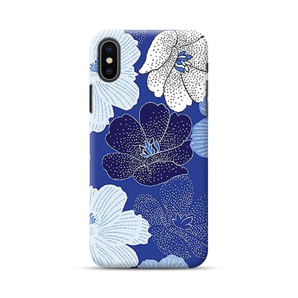 和 藍染 花柄 Iphone Xs Max ハードケース プリケース