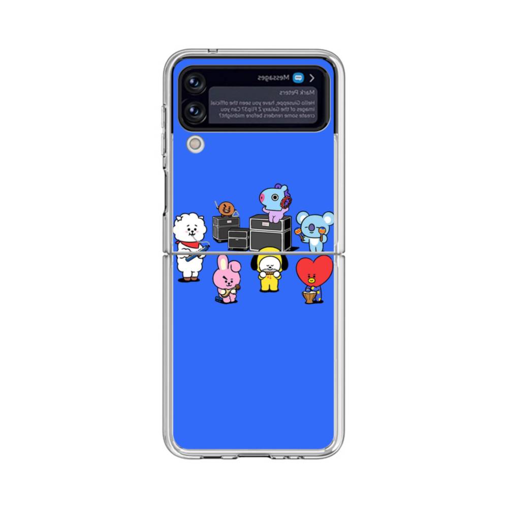 BT21・バンド Samsung Galaxy Z Flip 4 クリアケース | プリケース